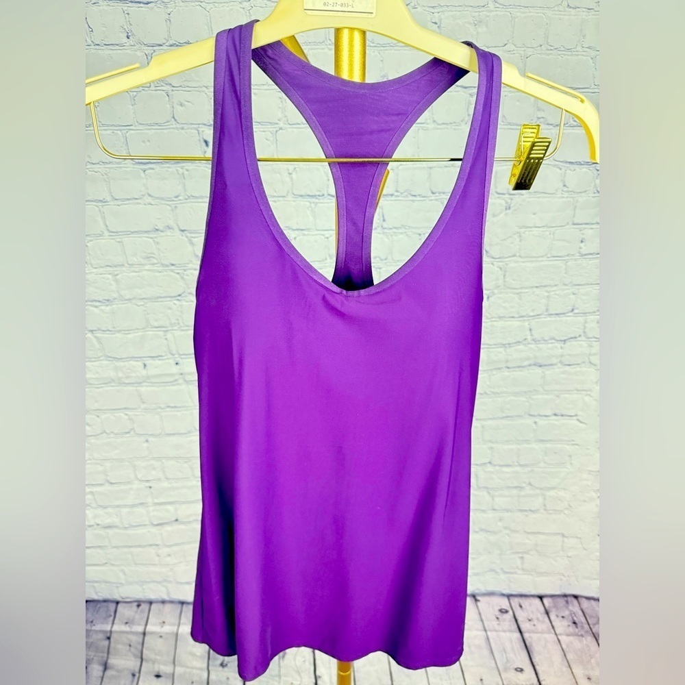 Calia Molded cup Racerback Tank Purple medium